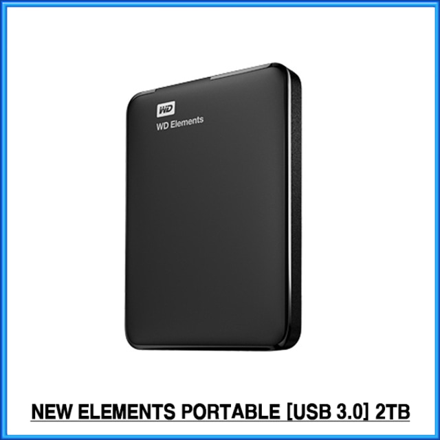 WD NEW Elements Portable  (USB3.0/파우치증정) 외장하드 2TB