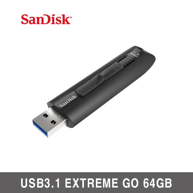 SOI 샌디스크 익스트림GO USB3.1 64GB/ 소이전자 본사판매/ SANDISK EXTREME GO USB 3.1 플래시드라이브